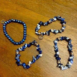 Kinsley Armelle stack of 4 bracelets.